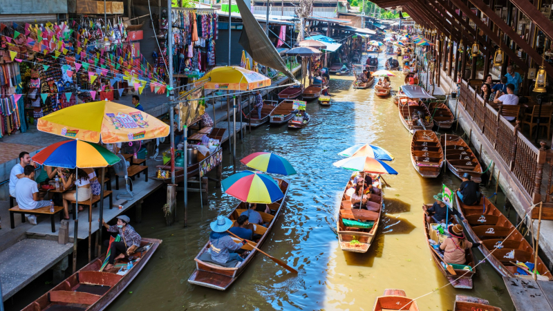 Day 7: Floating Market & Royal Grand Palace (Breakfast, Lunch)